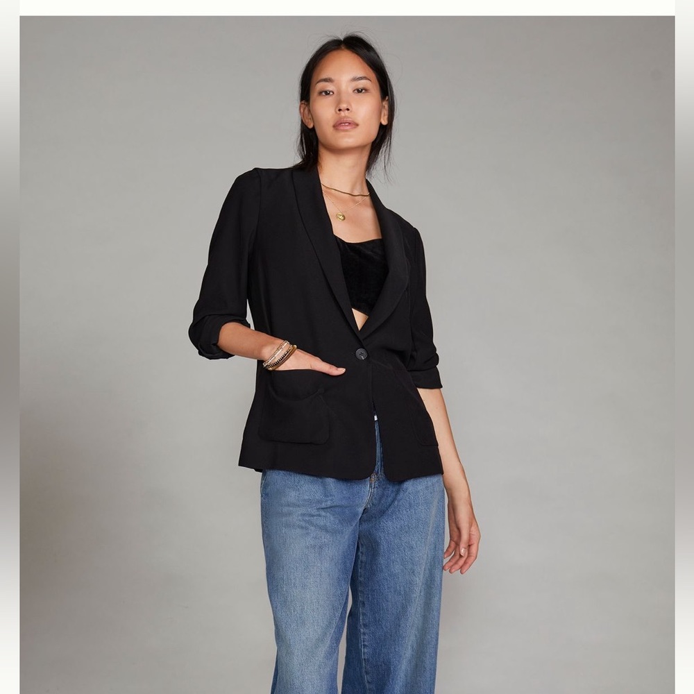 COPY - Anthropologie, Current Air Los Angeles, Black Blazer, XL, NWT